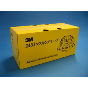 3Mマスキングテープ 243J Plus 黄18mm 1箱（70巻）