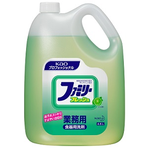 手にやさしい処方　花王 業務用食器用洗剤　ファミリーフレッシュ4.5Ｌ